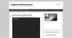 Desktop Screenshot of cellphonesketchpad.com