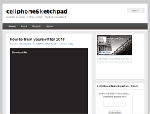 Tablet Screenshot of cellphonesketchpad.com